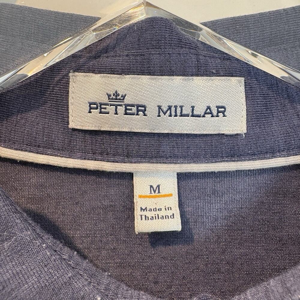 Peter Millar Blue Solid Performance Jersey Polo S… - image 3